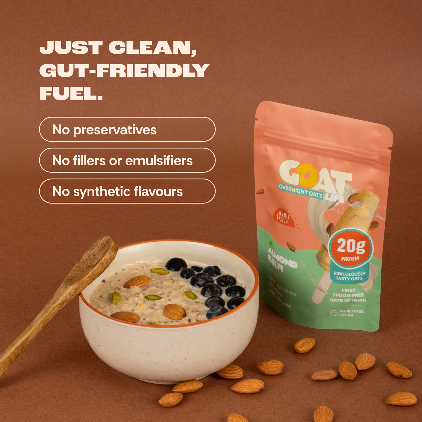 ALMOND KULFI HIGH PROTEIN OATS - (PACK OF 5)