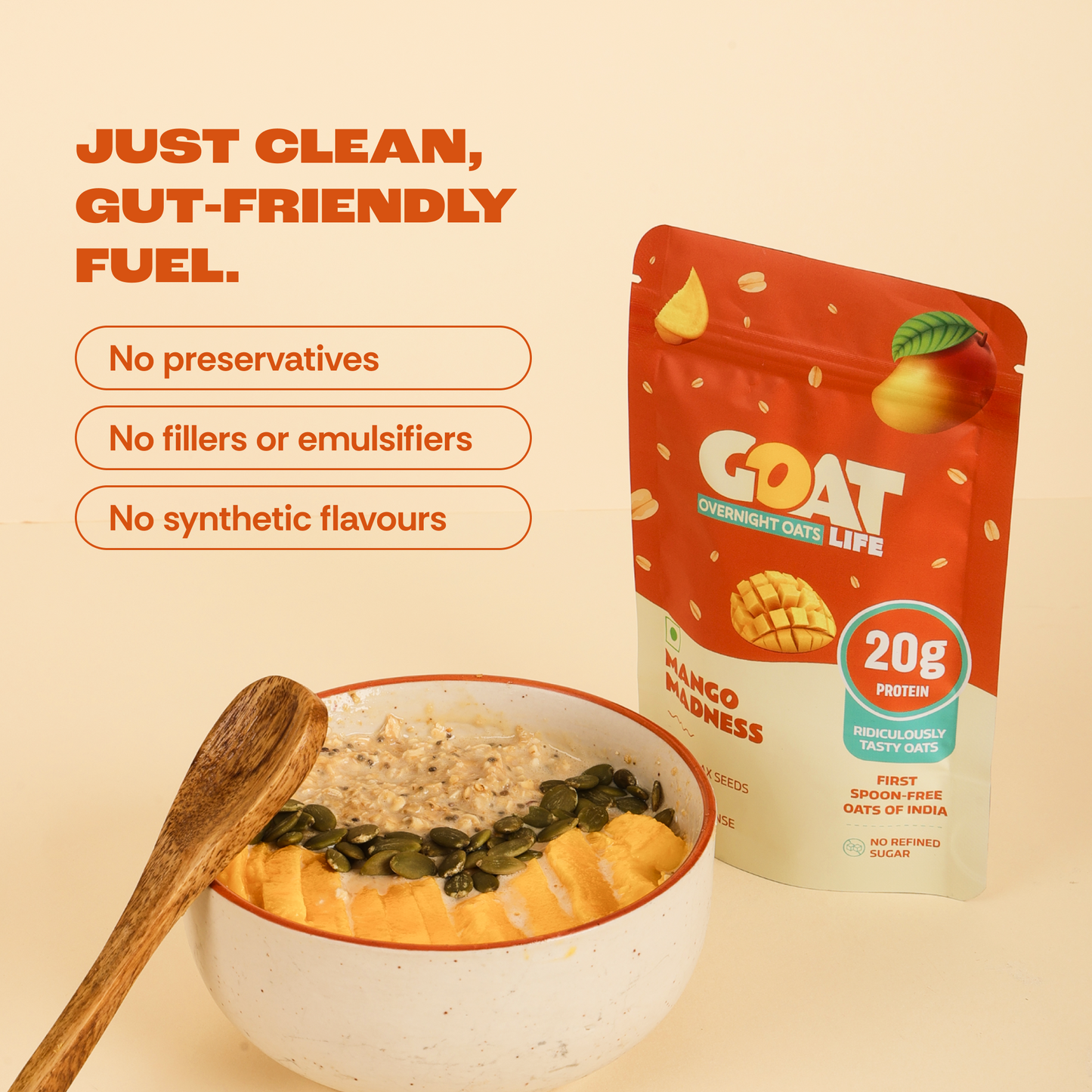 MANGO MADNESS HIGH PROTEIN OATS - (PACK OF 5)