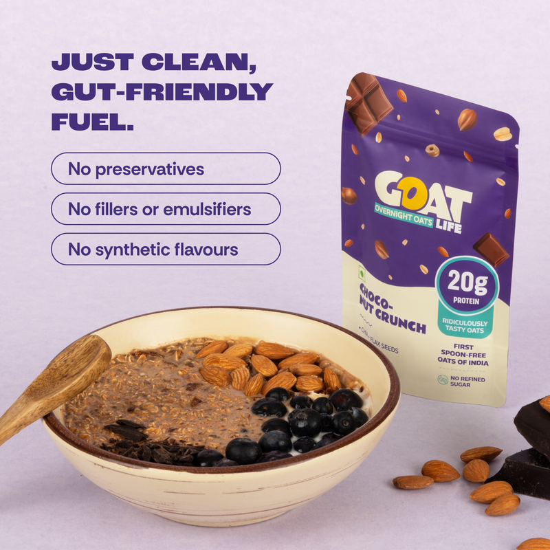 CHOCO NUT CRUNCH HIGH PROTEIN OATS - (PACK OF 5 )