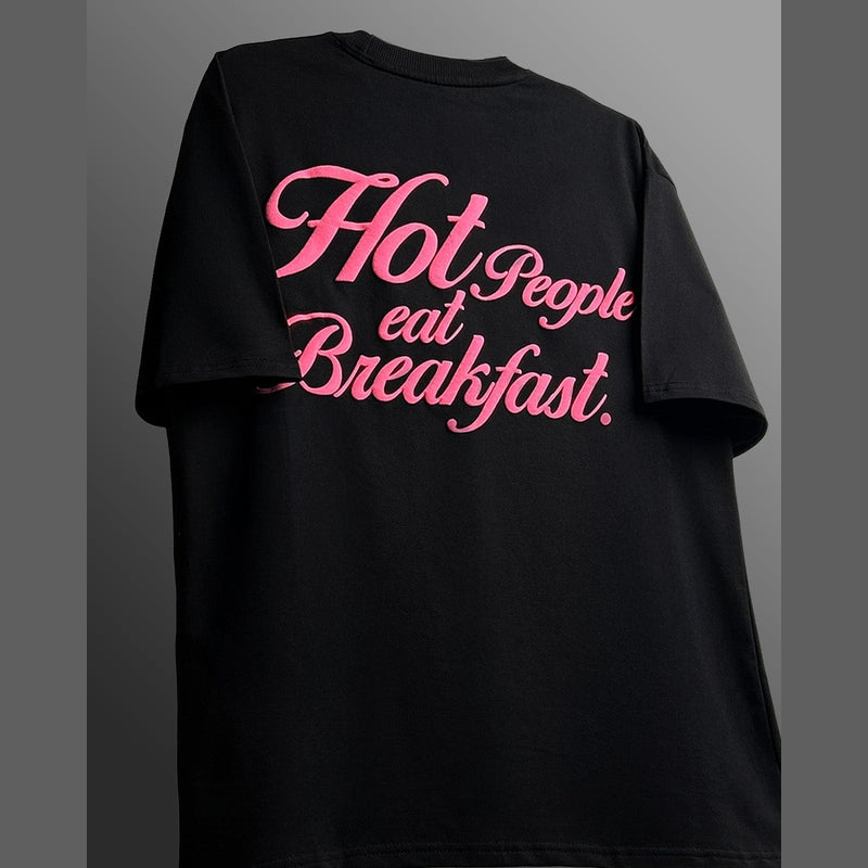 HOT PEOPLE EAT BREAKFAST HEAVYWEIGHT T-SHIRT