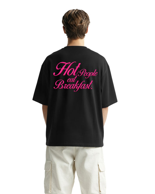 HOT PEOPLE EAT BREAKFAST HEAVYWEIGHT T-SHIRT