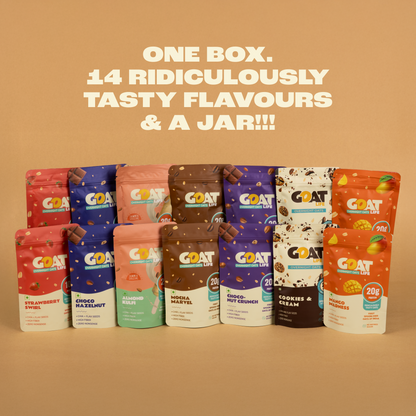 ASSORTED PROTEIN BOX (PACK OF 14 + JAR)