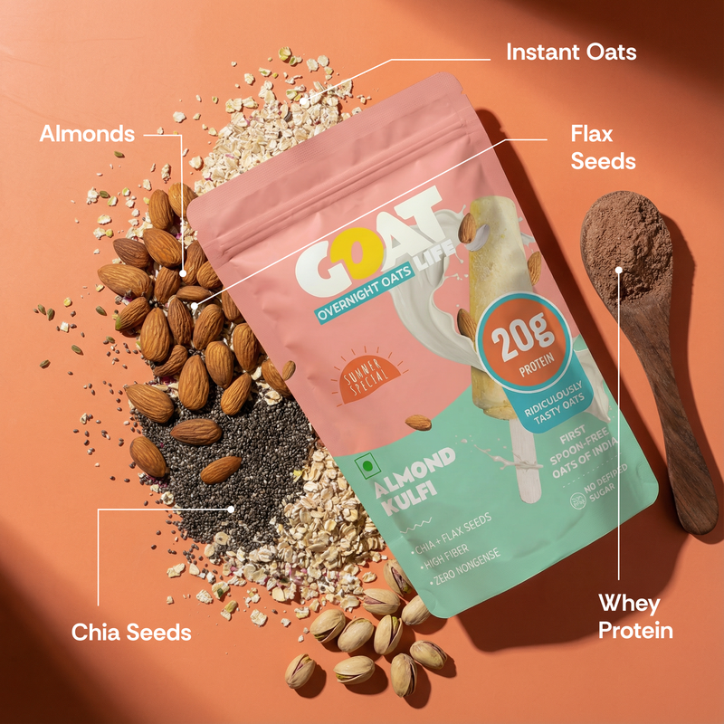Almond Kulfi High Protein Oats