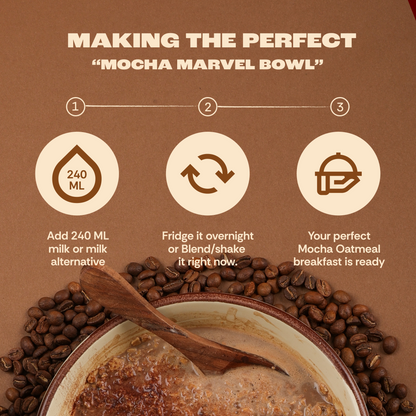 MOCHA MARVEL HIGH PROTEIN OATS  - (PACK OF 5)