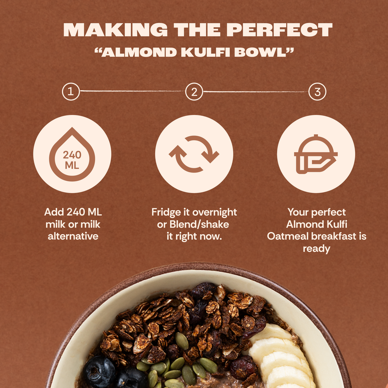 Almond Kulfi High Protein Oats