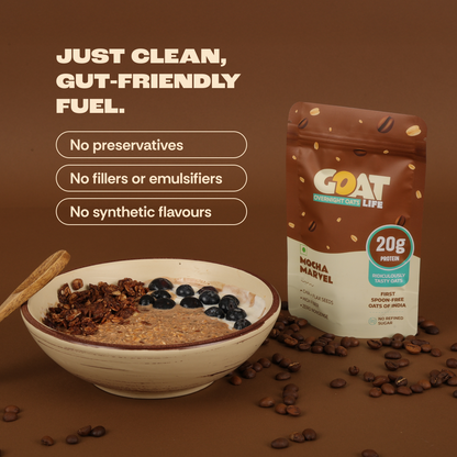 MOCHA MARVEL HIGH PROTEIN OATS  - (PACK OF 5)