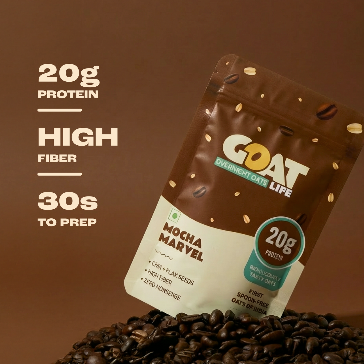 MOCHA MARVEL HIGH PROTEIN OATS  - (PACK OF 5)